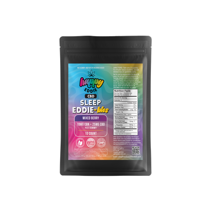 Happy Eddie Sleep Gummies  25mg CBD + 10mg CBN (10 count)